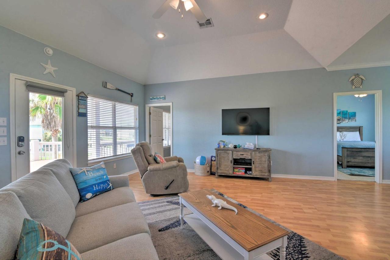 Bright Crystal Beach House, Walk To Coast! Bolivar Peninsula Exterior foto