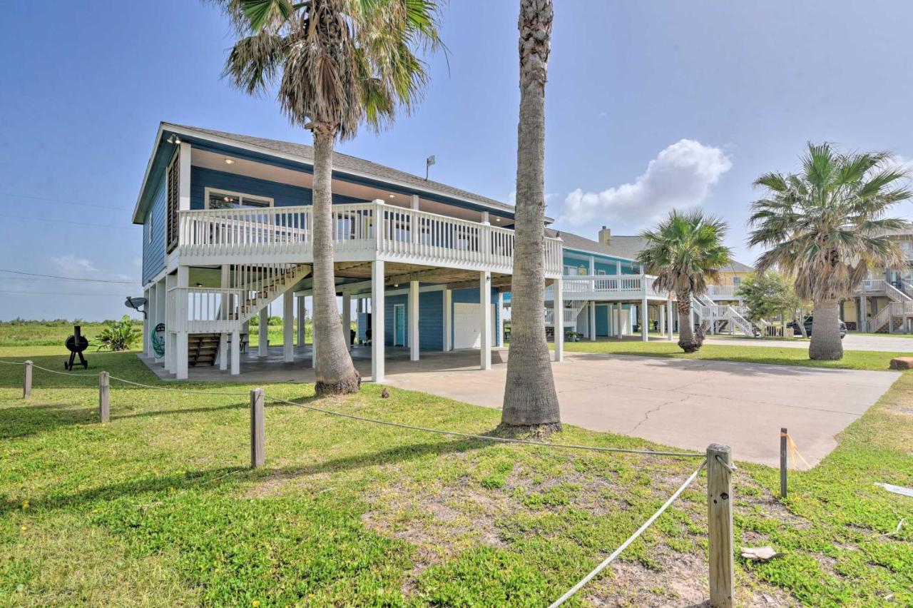 Bright Crystal Beach House, Walk To Coast! Bolivar Peninsula Exterior foto